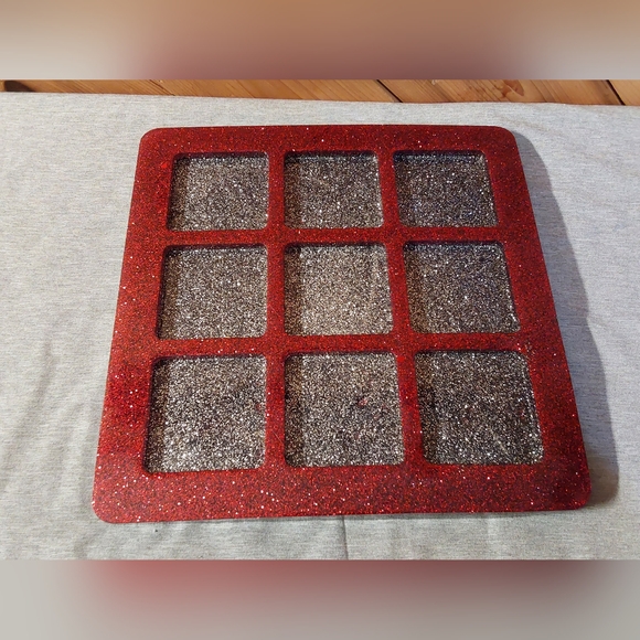 Red and Silver Giant Tic-Tac-Toe - Picture 2 of 4